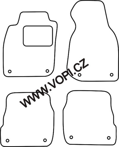 Autokoberce Audi A6 2001 - 2004 Perfectfit (211)